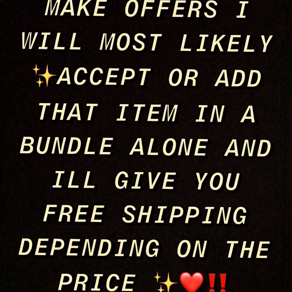 MAKE ME OFFERS OR ASK ME FOR FREE SHIPPING ✨